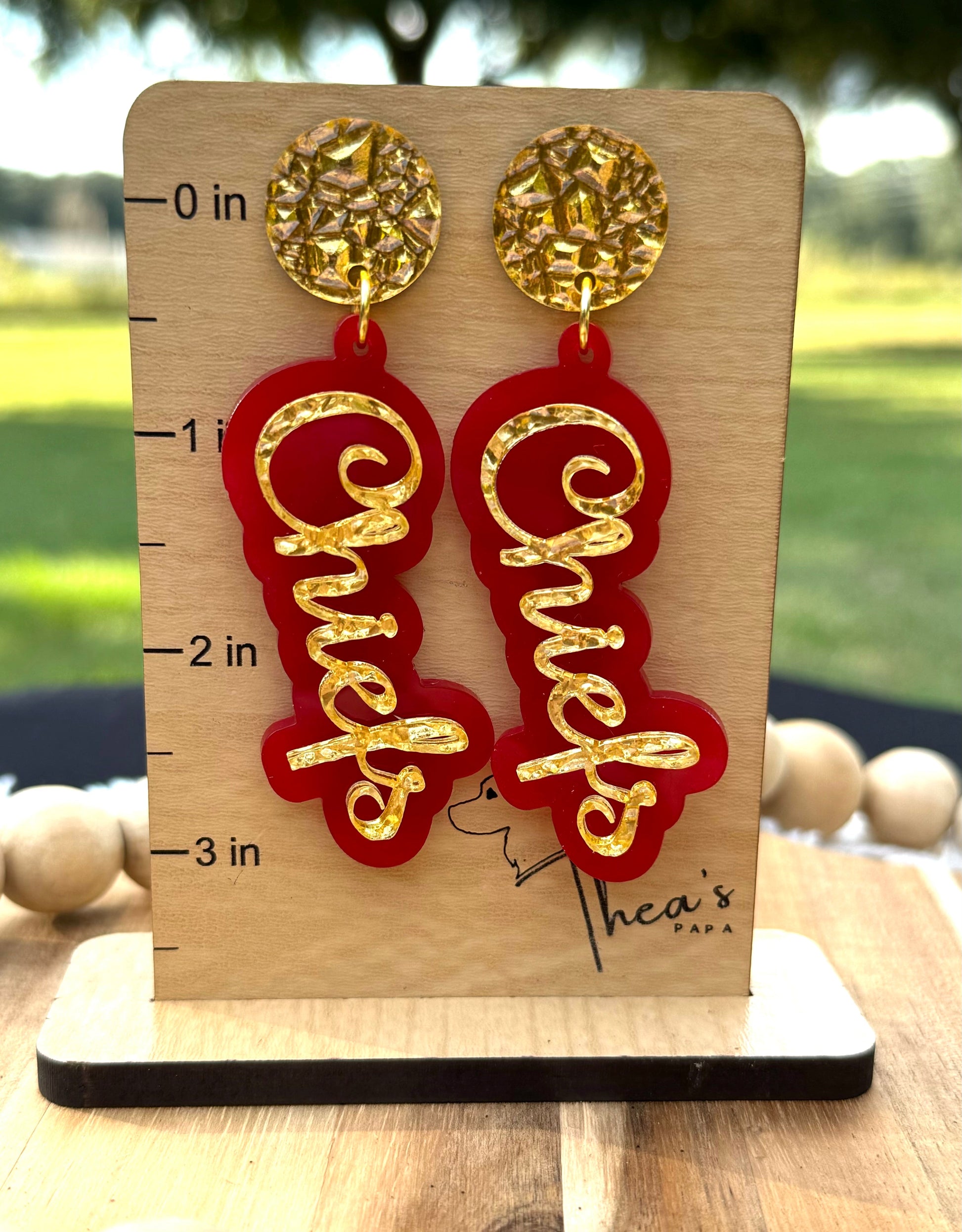 Chiefs earrings gameday earrings Spirit earrings KC Chiefs Arrowhead Chiefs kingdon Arrowhead pride Mahomes Magic