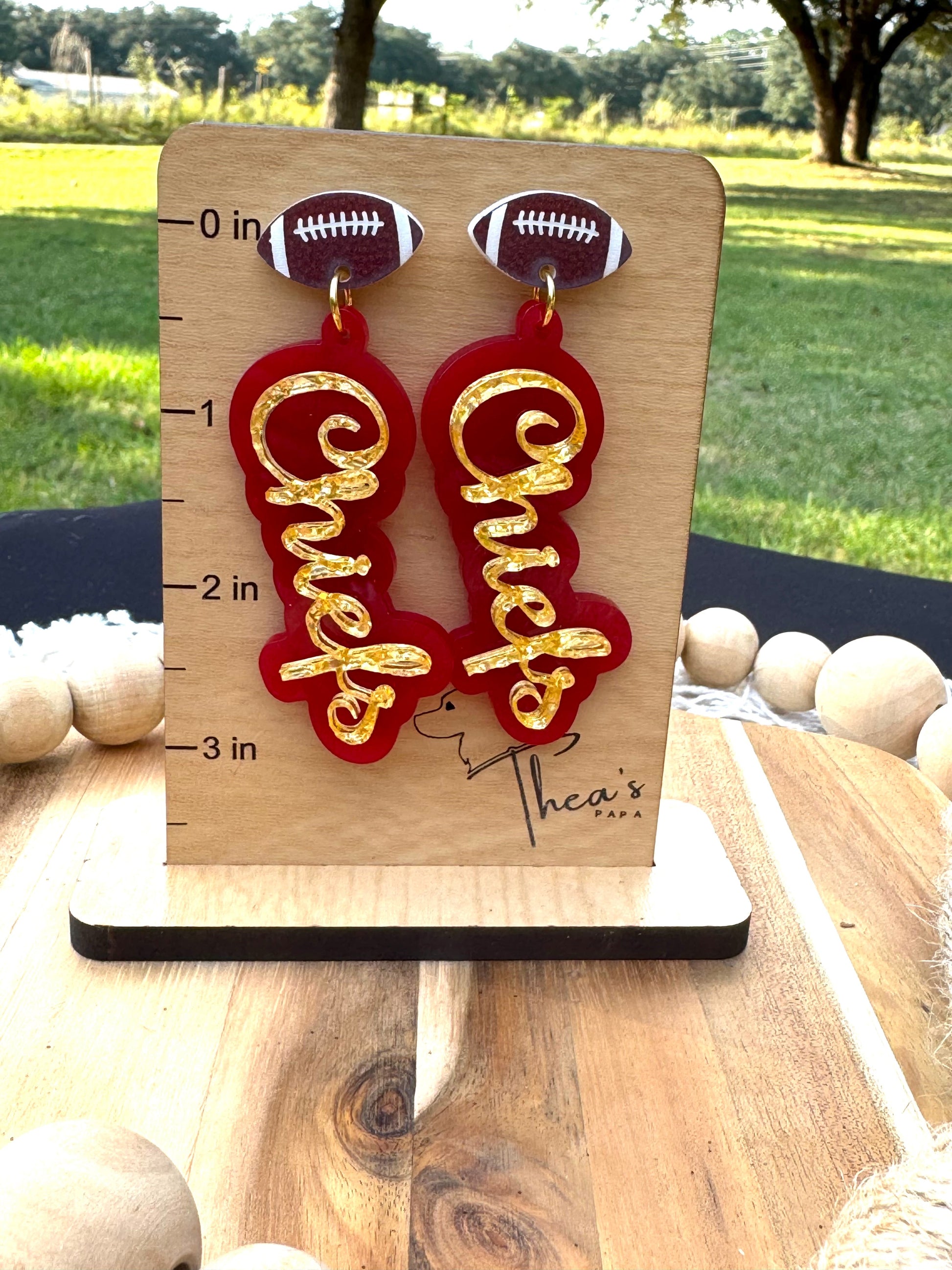 Chiefs earrings gameday earrings Spirit earrings KC Chiefs Arrowhead Chiefs kingdon Arrowhead pride Mahomes Magic