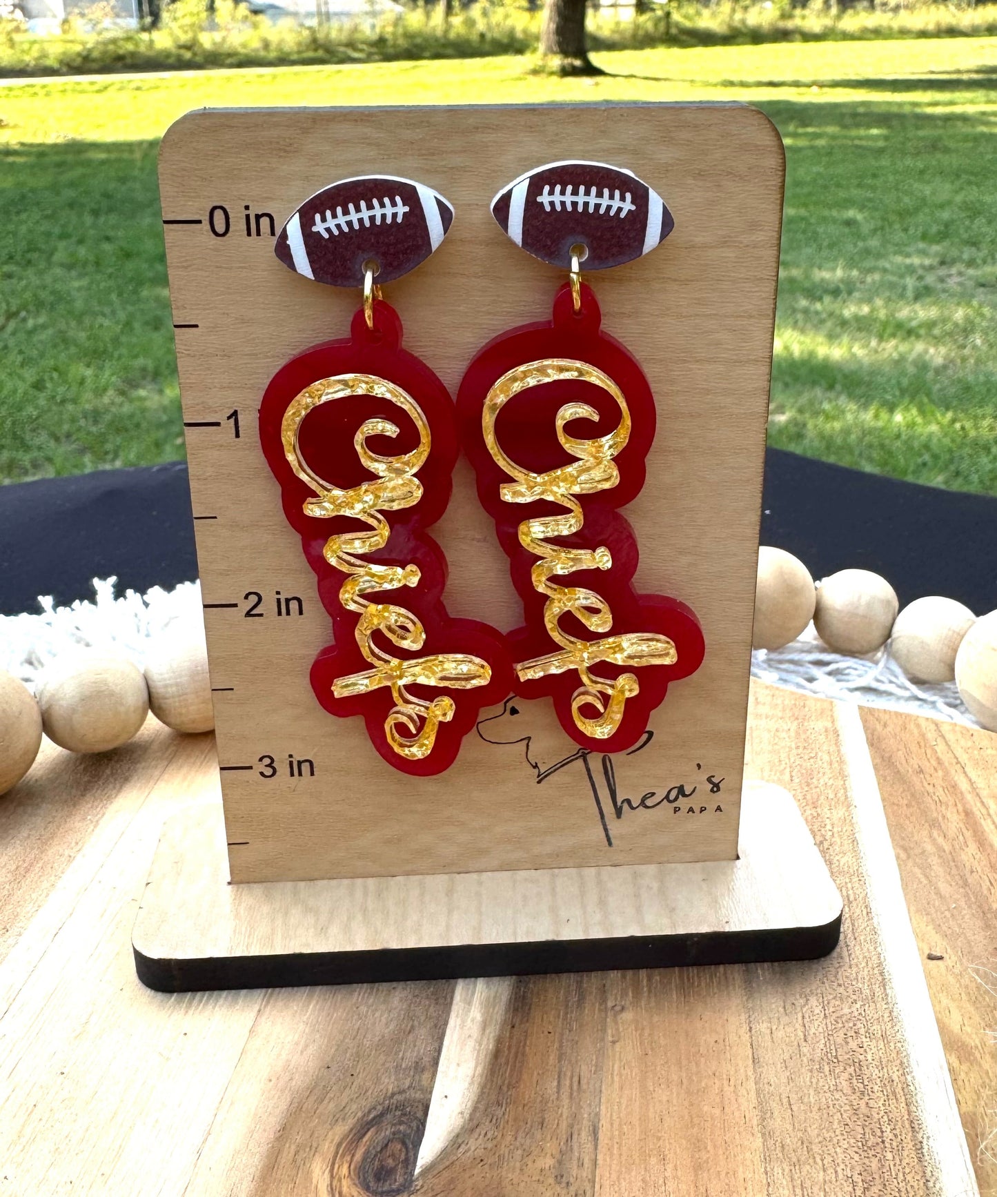 Chiefs earrings gameday earrings Spirit earrings KC Chiefs Arrowhead Chiefs kingdon Arrowhead pride Mahomes Magic