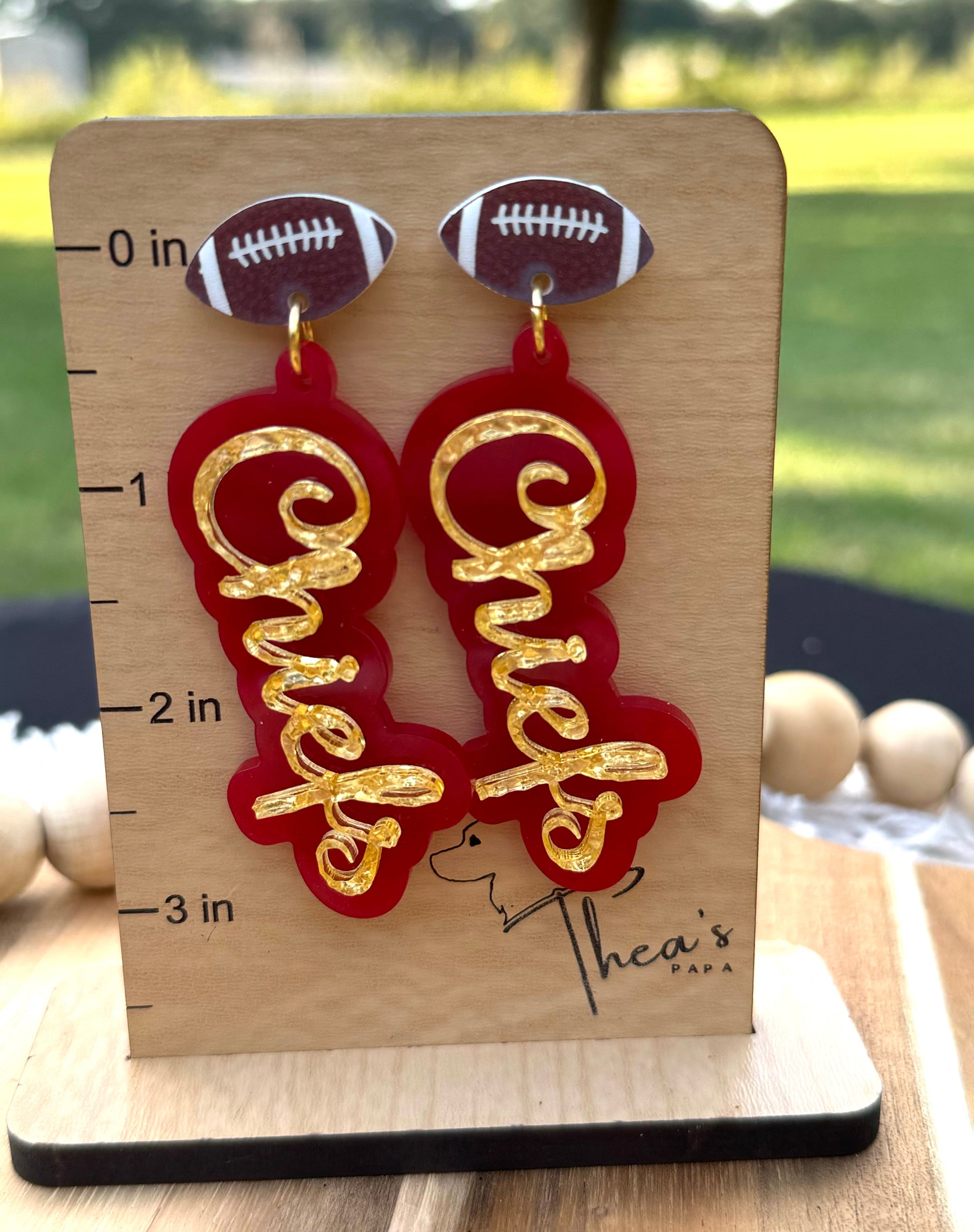 Chiefs earrings gameday earrings Spirit earrings KC Chiefs Arrowhead Chiefs kingdon Arrowhead pride Mahomes Magic