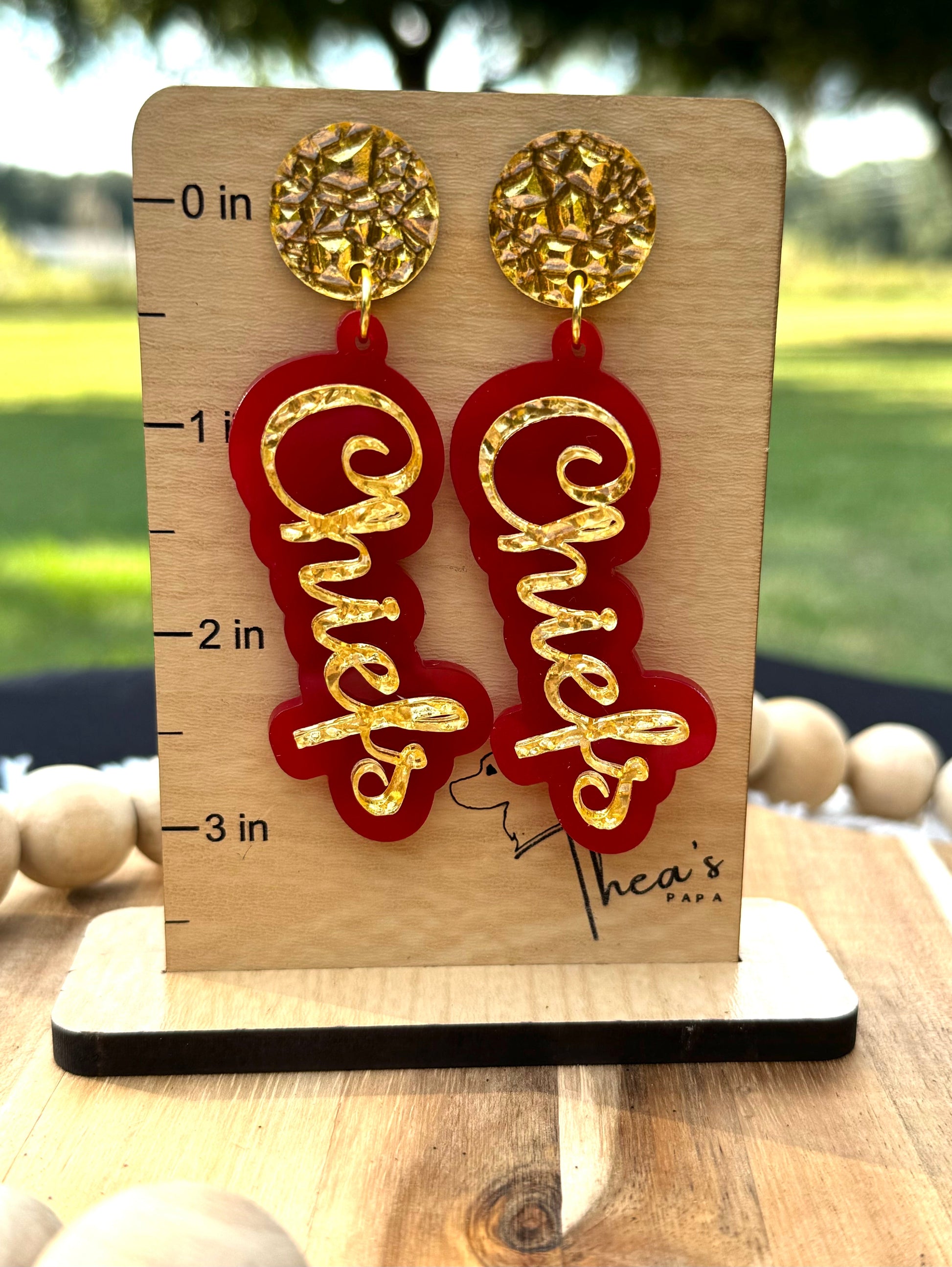 Chiefs earrings gameday earrings Spirit earrings KC Chiefs Arrowhead Chiefs kingdon Arrowhead pride Mahomes Magic