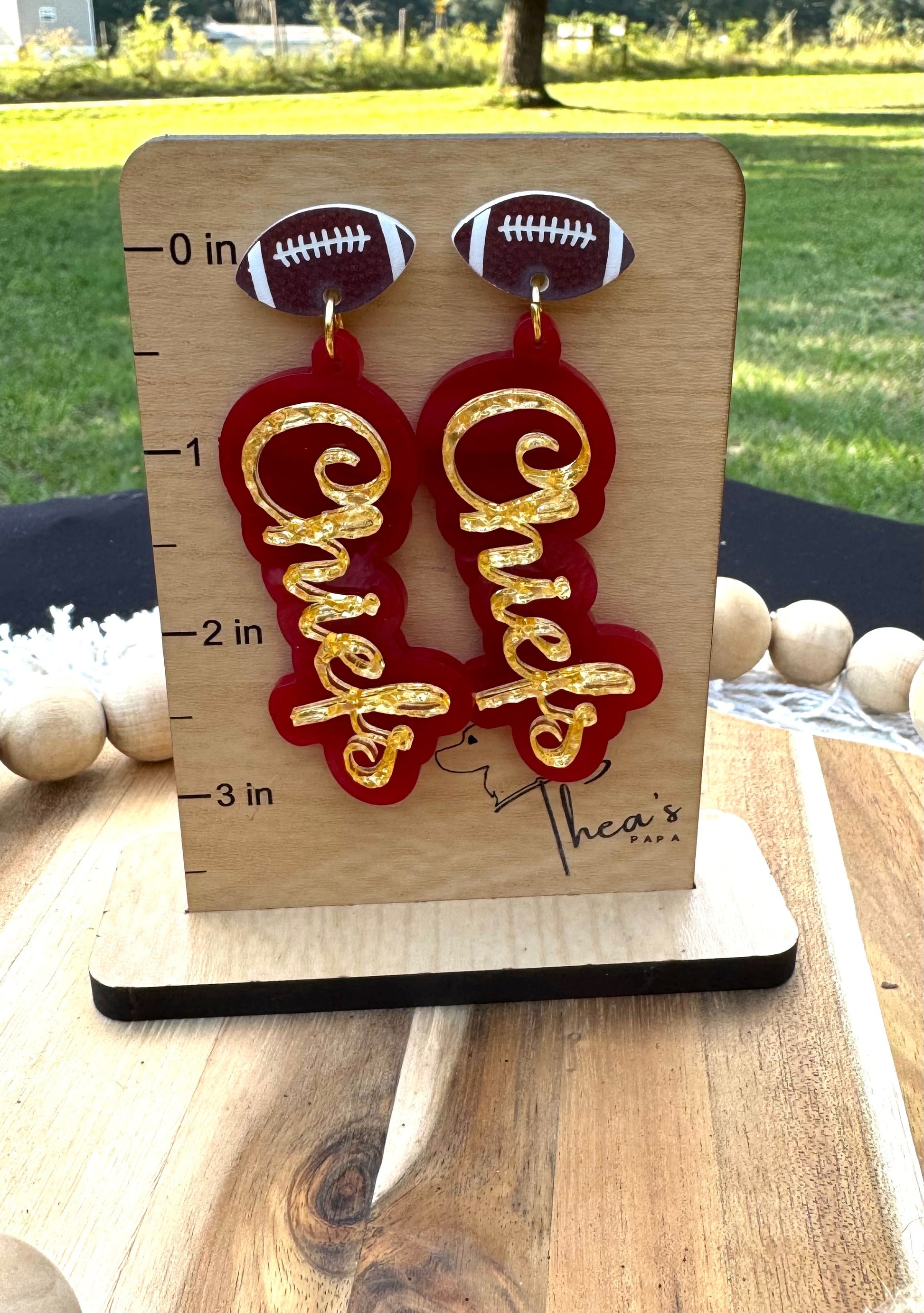 Chiefs earrings gameday earrings Spirit earrings KC Chiefs Arrowhead Chiefs kingdon Arrowhead pride Mahomes Magic