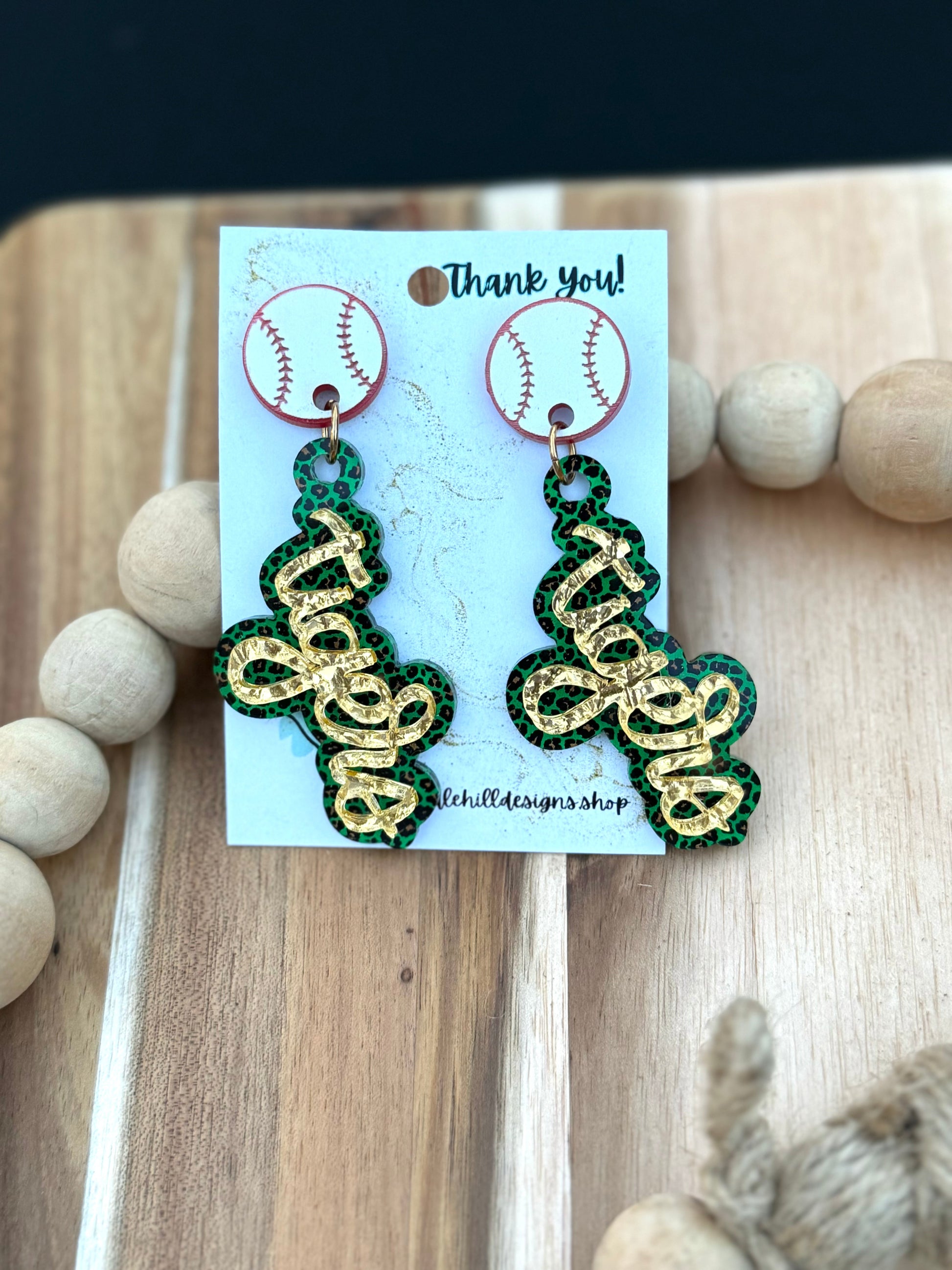 Conway high earrings go tigers any sport school spirit, - Baseball - Earrings