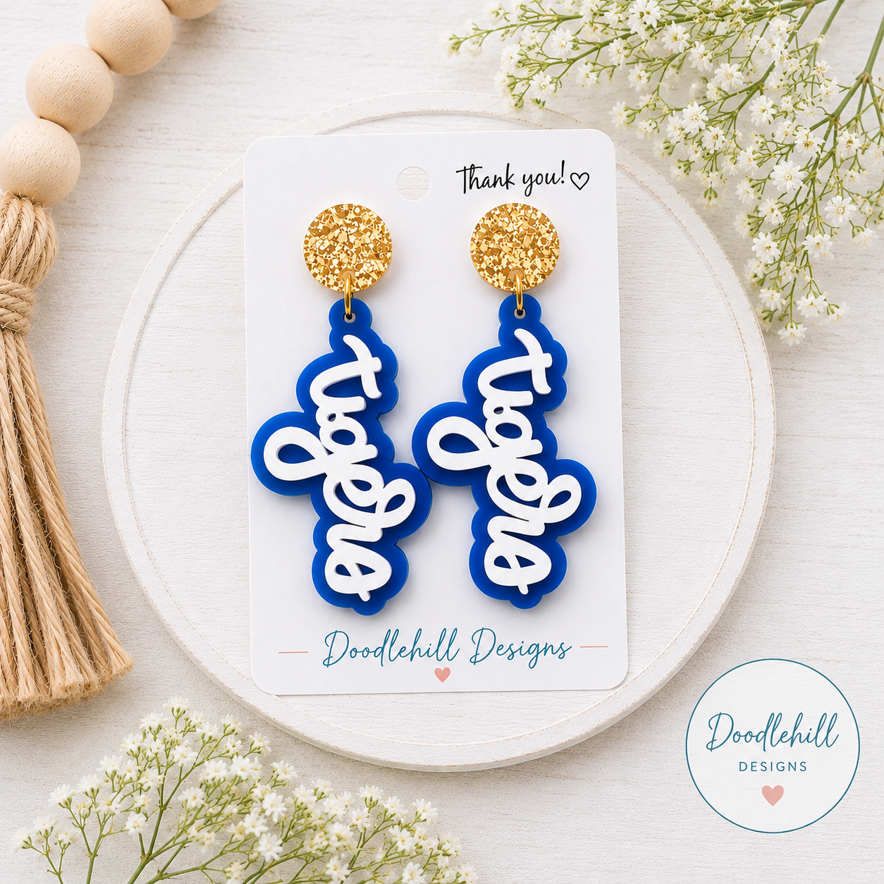 Tigers Game Day Statement Earrings