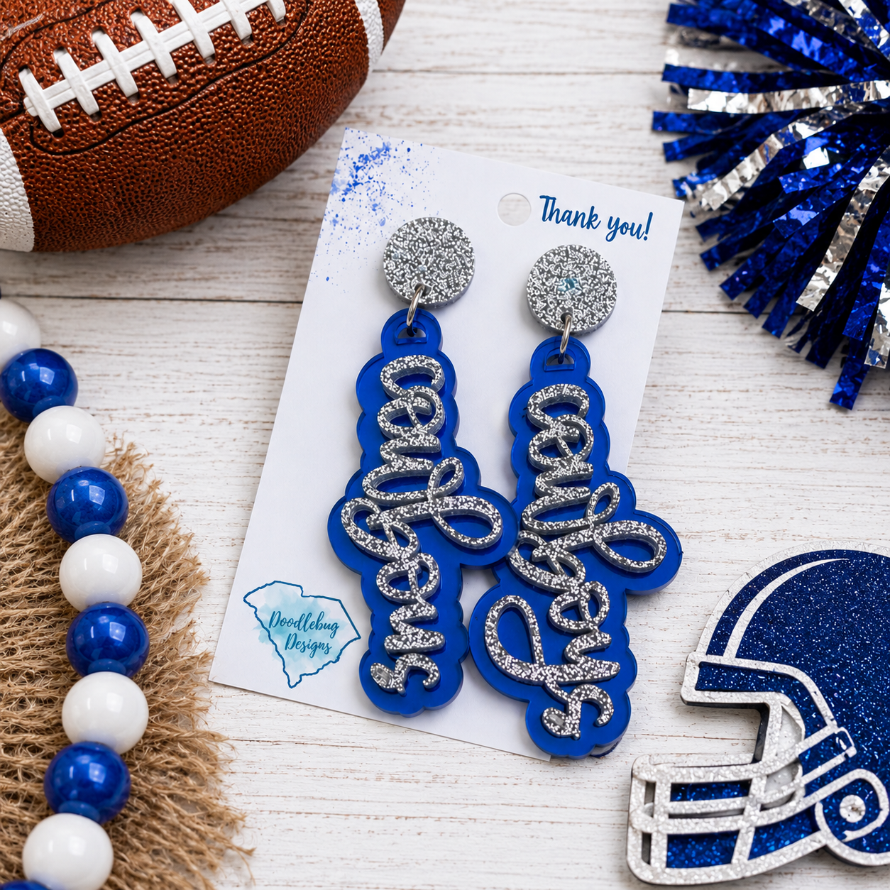 Cowboys Game Day Statement Earrings