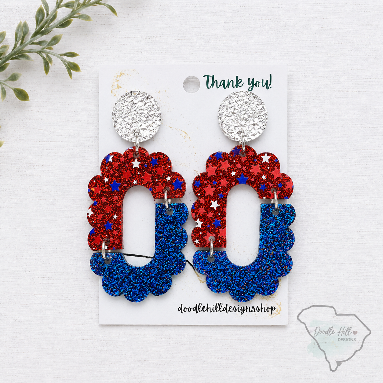 Lightweight Fourth of July Jewelry | Women's Patriotic Earrings
