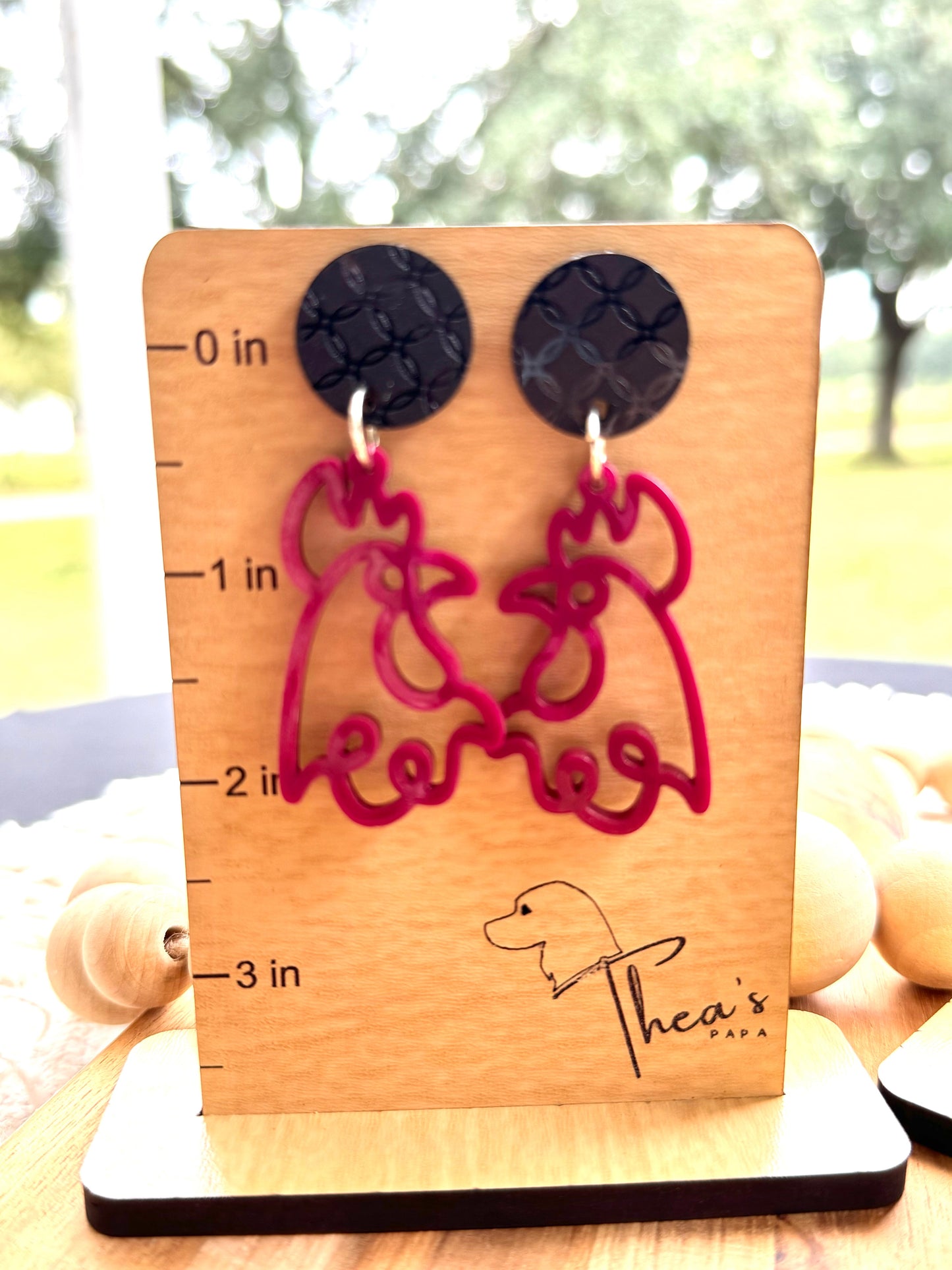 Game day statement earrings| School Spirit| Gamecocks| Go Cocks| game day essentials| USofC| Stay Cocky - Earrings