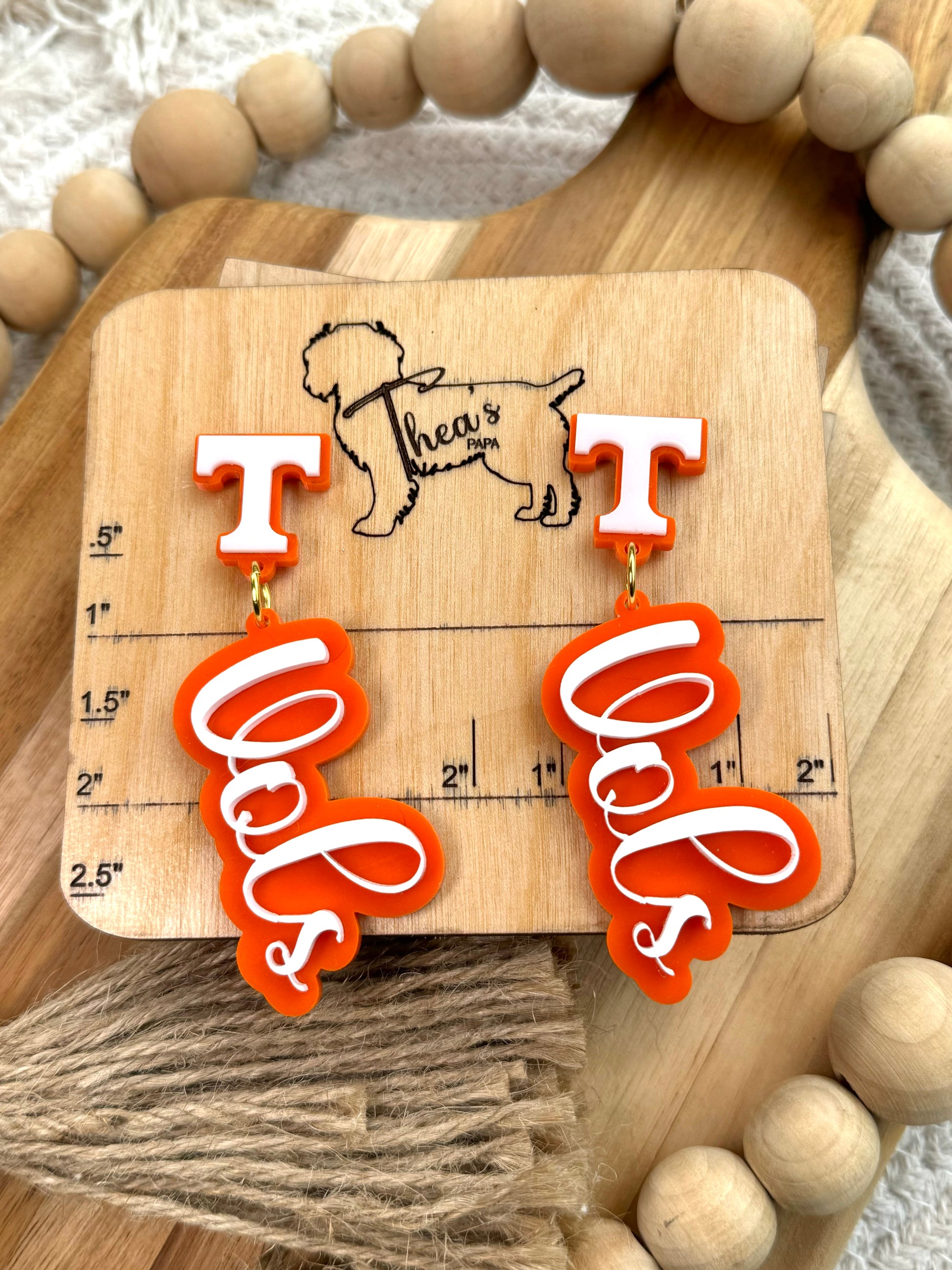 Game day statement earrings| Tennessee Volenteers| Vols 4 life| Rocky Top