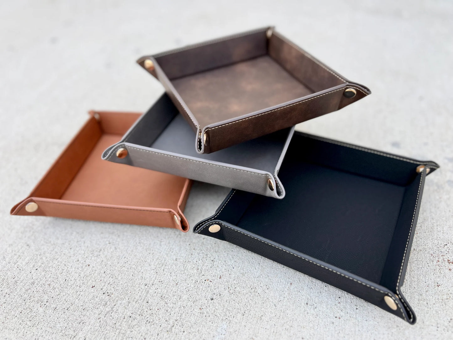 Personalized Valet Tray for Men | Custom Engraved Catchall Tray | Father’s Day Gift