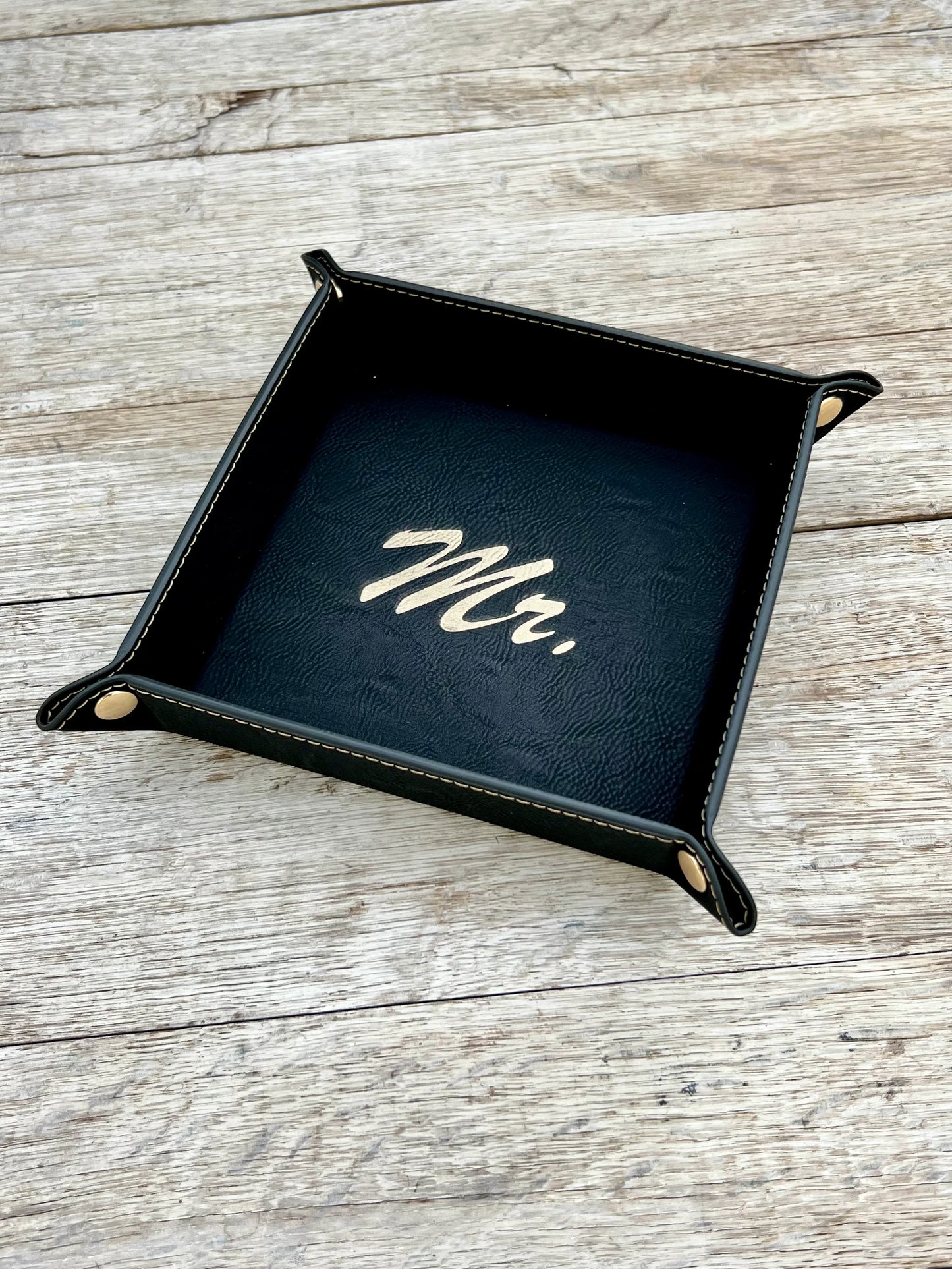 Personalized Valet Tray for Men | Custom Engraved Catchall Tray | Father’s Day Gift