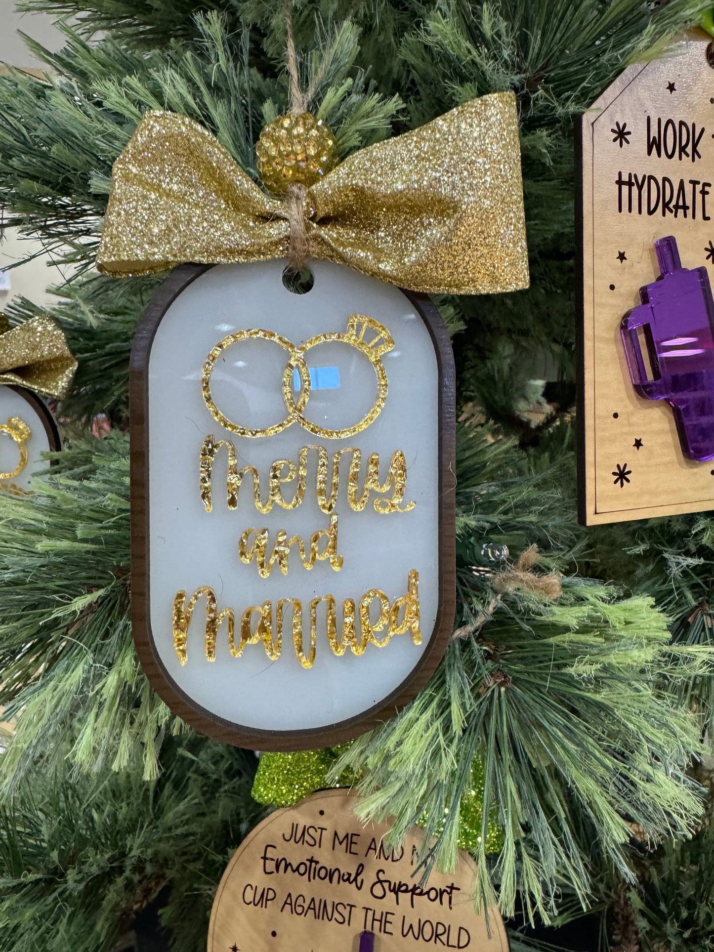 Merry and Married ornament