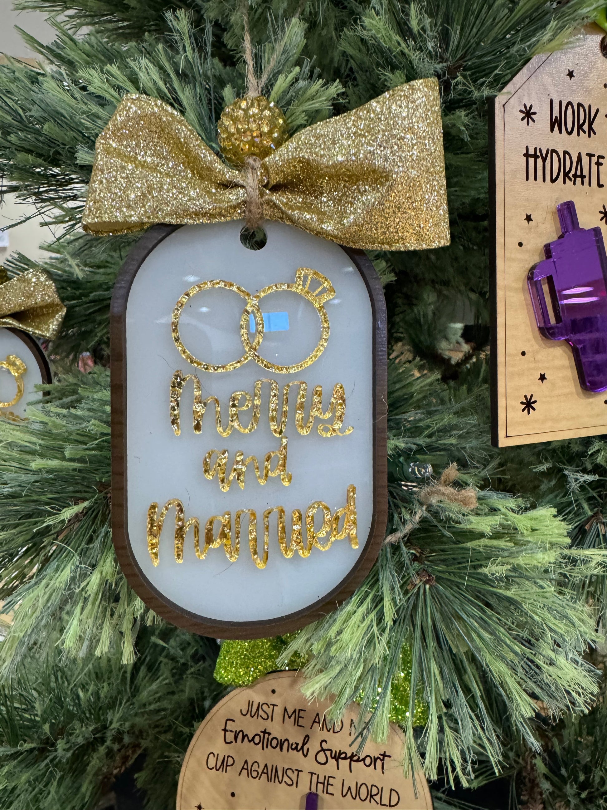 Merry and Married ornament