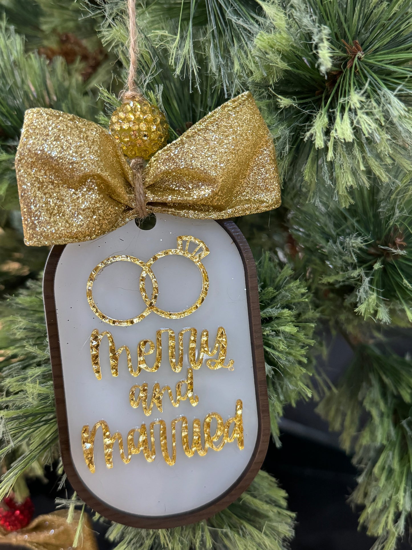 Merry and Married ornament