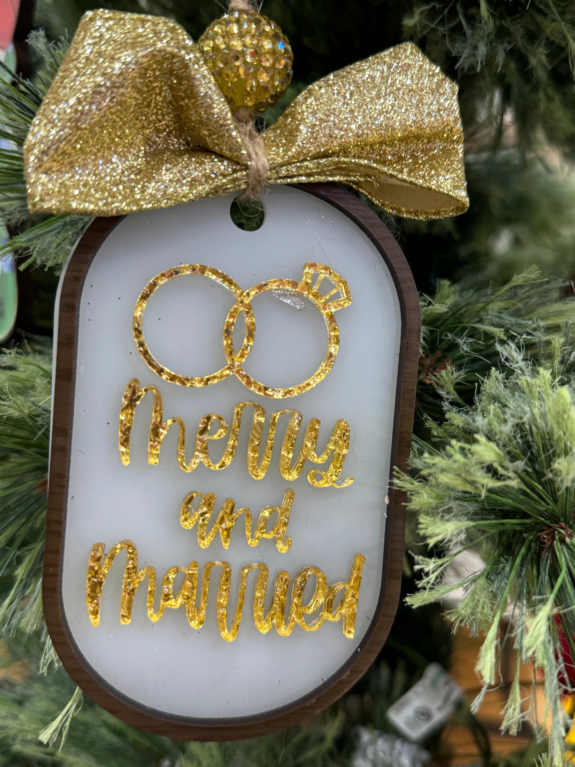 Merry and Married ornament