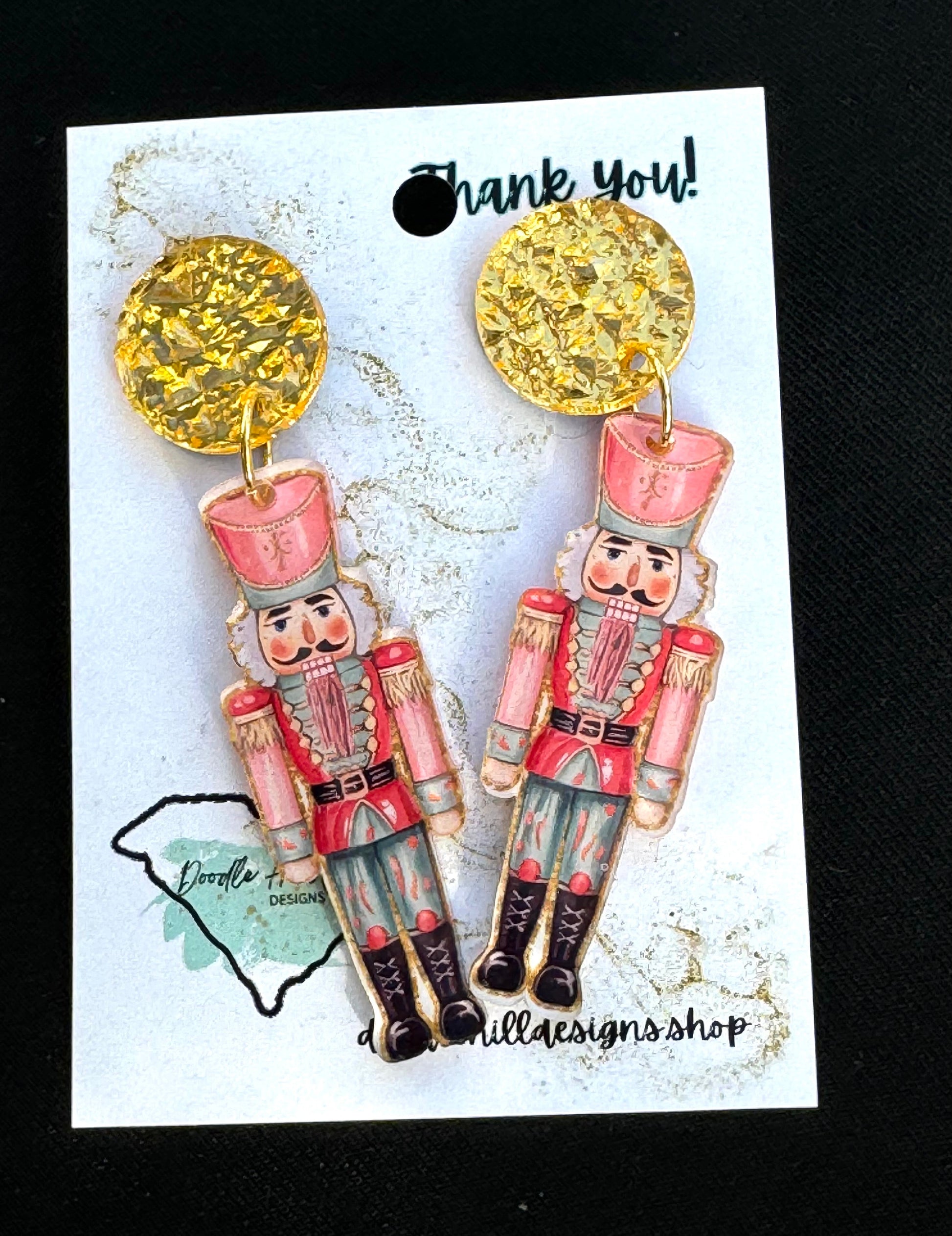Pastel nutcracker earrings - Earrings