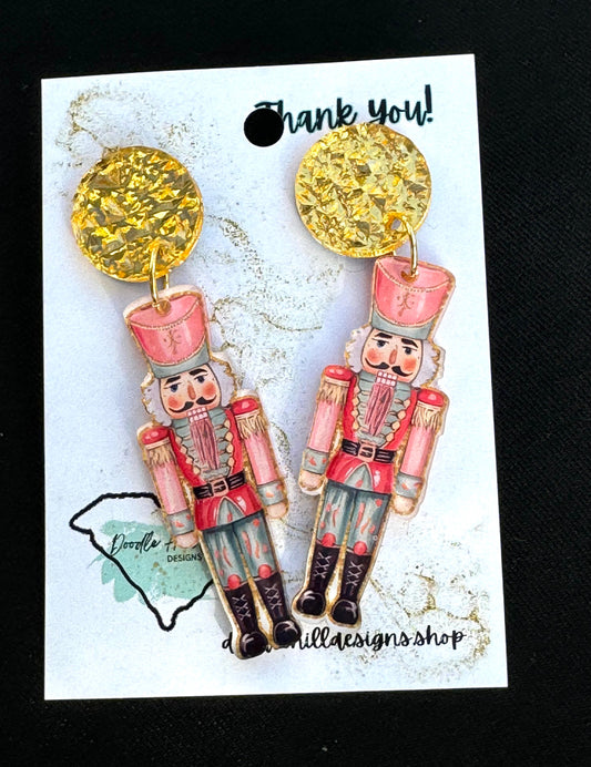 Pastel nutcracker earrings - Earrings