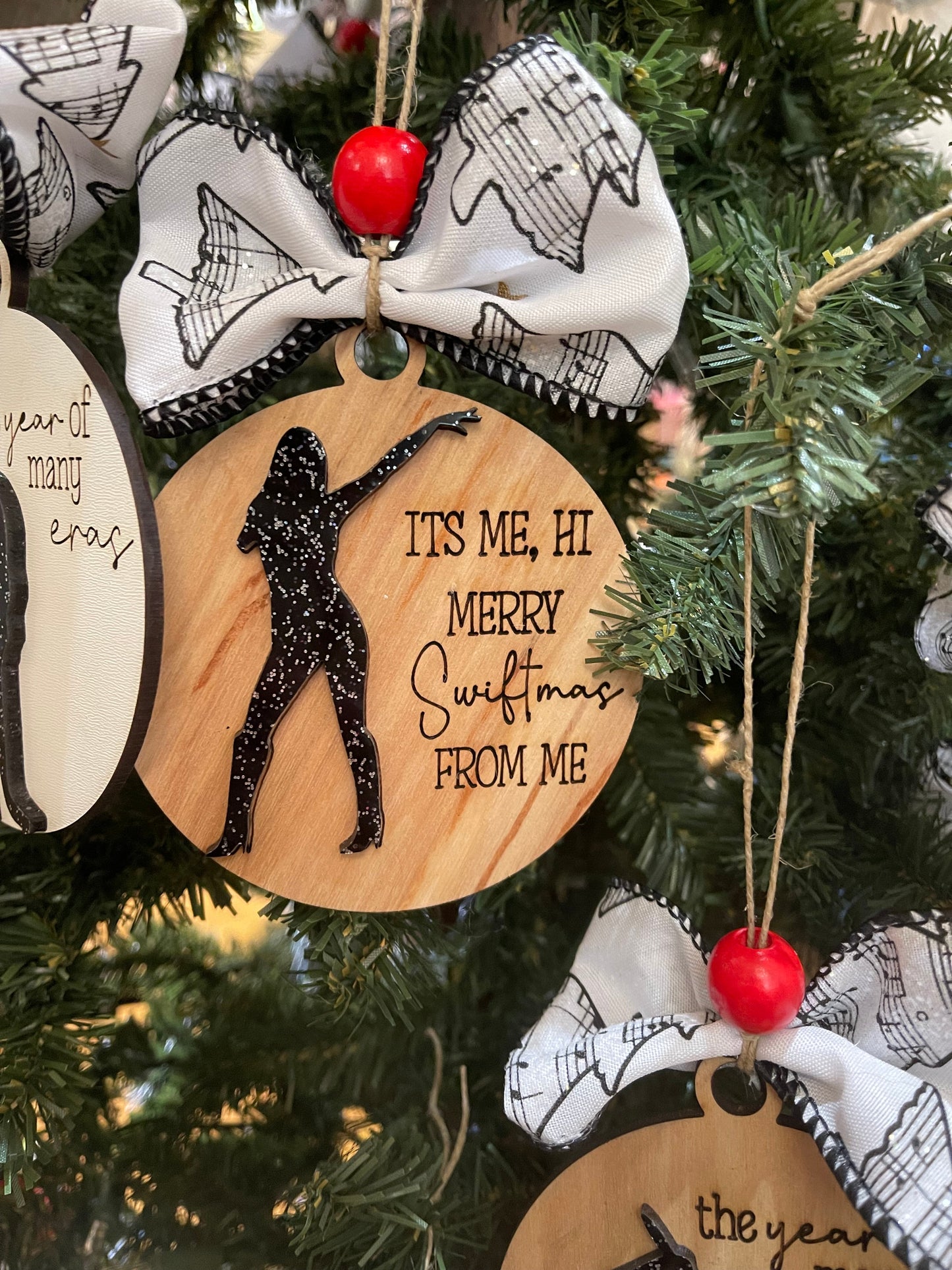 Swifty christmas ornaments - Natural wood / Hi
