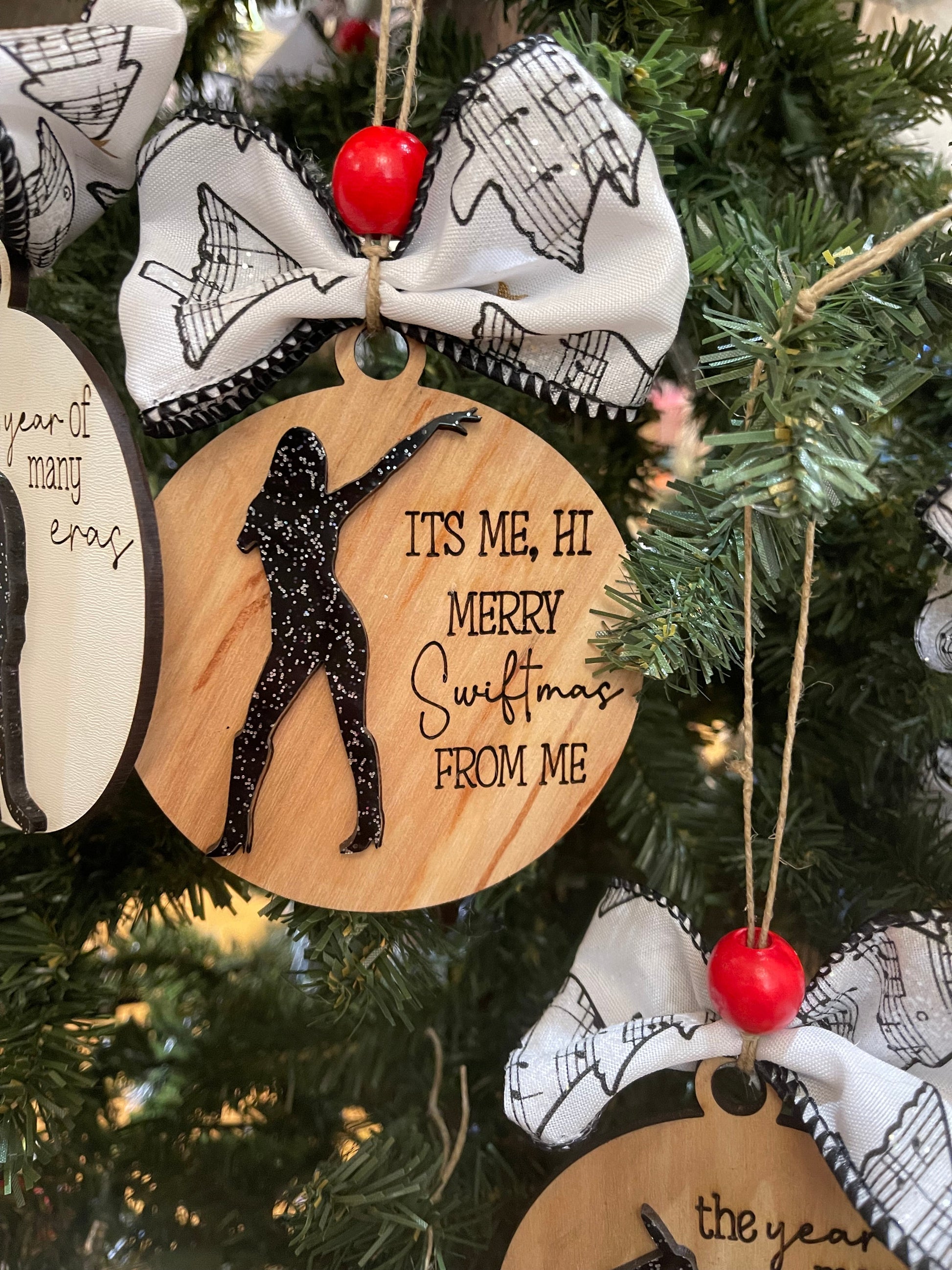 Swifty christmas ornaments - Natural wood / Hi